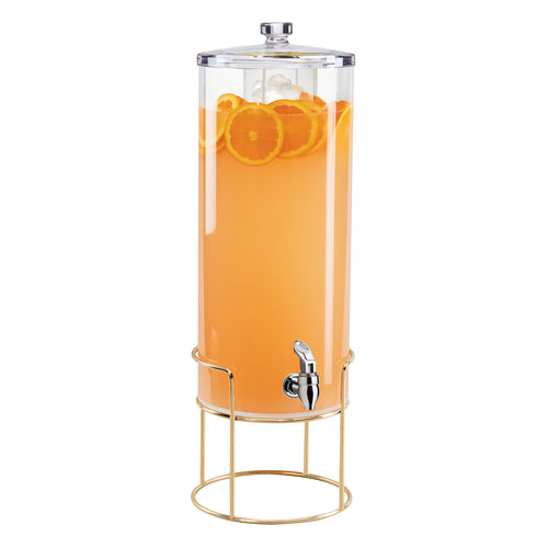 3GAL RND BEV DISPENSER BRASS