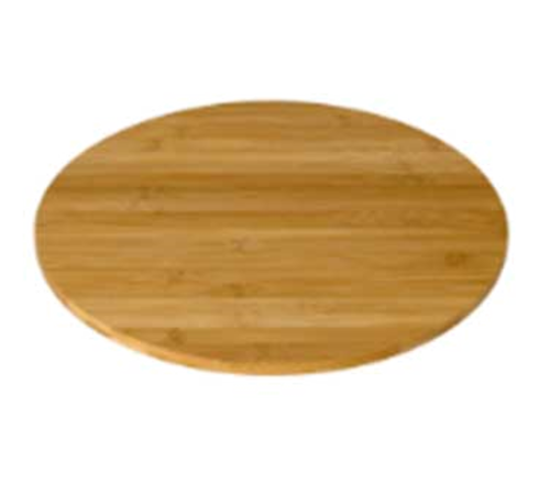 Display Surface, 20'' dia., round, bamboo, natural finish