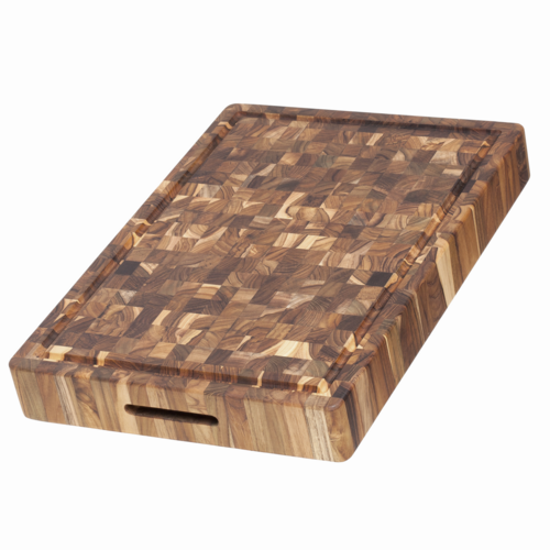 (313) Serving/Cutting Board, 14''W x 20''D x 2-1/2''H, rectangular, thick, butcher block