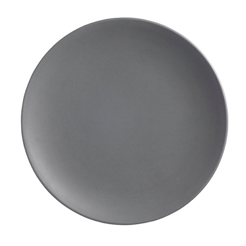 COUPE PLATE, MEL, RD, GREY , MATTE, 9''L