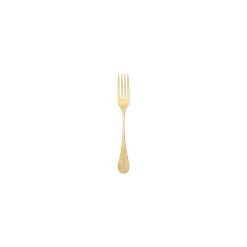 Table fork, 8'' T1/8'', dishwasher safe, stainless steel 18/10, flatware, Nau, Gold,