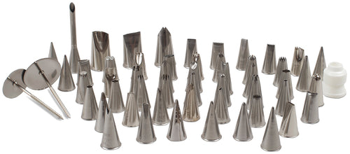 METAL PASTRY TUBE SET 55 PC