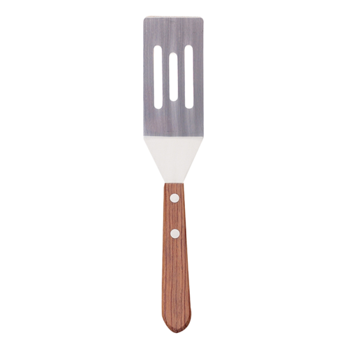 HIC Mini Spatula, 8'' x 1-5/8'' x-1/2'', stainless steel, wood handle