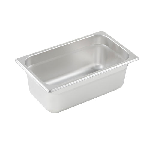 Steam Table Pan 1/4 Size 10-5/6'' X 6-5/16'' X 4'' Deep