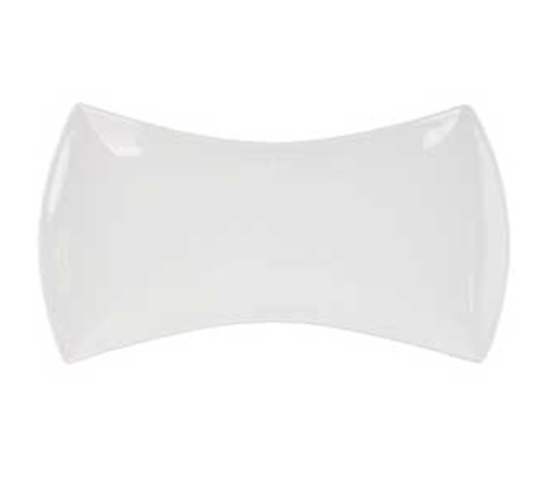 PLATE 12-1/2'' x 7'' BOW TIE WHITE