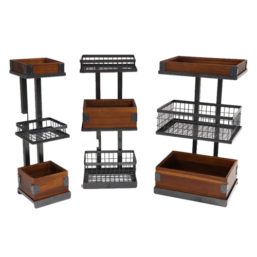 9.25'' x 6.25'' Rectangular 3-Tier Merchandiser Stand