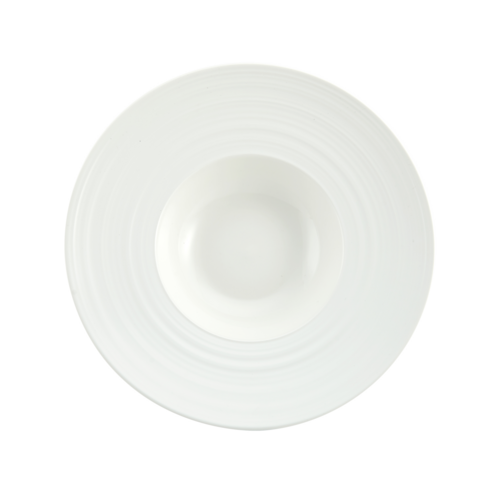 10-inch round white  wide rim soup bowl 7 ounce, Bespoke