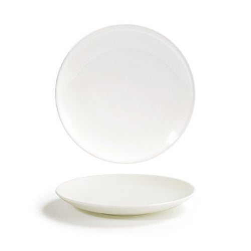 Catalyst Plate, 6-1/4'' dia. x 1''H, round, coupe, porcelain