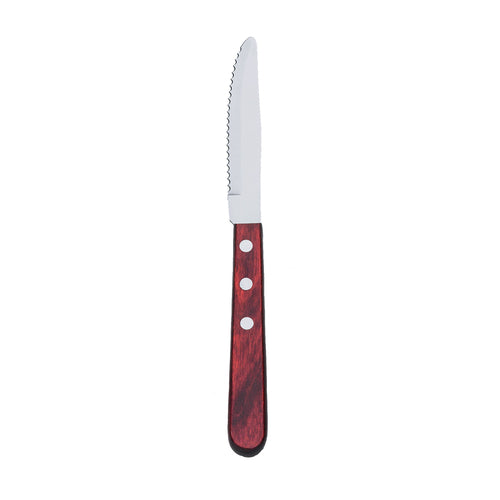 Ridgeline Steak Knife, 9'', rounded blade tip, Pakkawood handle, 18/0 stainless steel