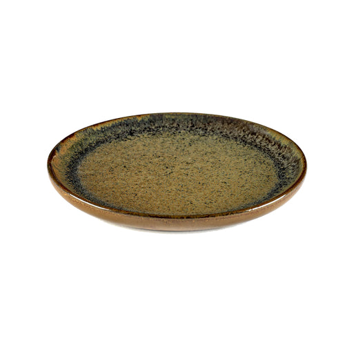 Bread Plate, 6-1/4'' dia. x 5/8''H, round, dishwasher safe, stoneware/reactive glaze