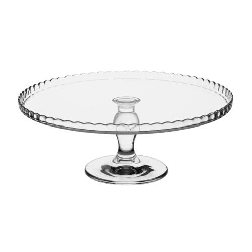 Cake Stand, Footed Plate, 12.75'' x 11.75'', Soda Lime, Pasabahce Patisserie