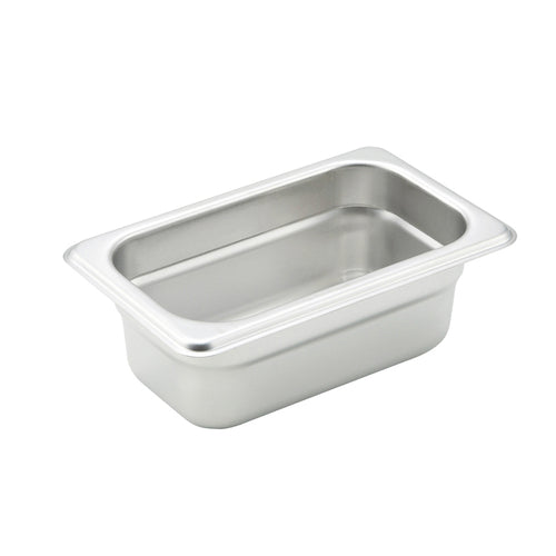 Steam Table Pan 1/9 Size 6-3/4'' X 4-1/4'' X 2-1/2'' Deep