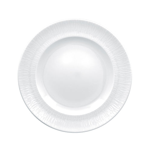 Soul Plate, 12-1/5'' dia., round, flat,  Polaris porcelain, white