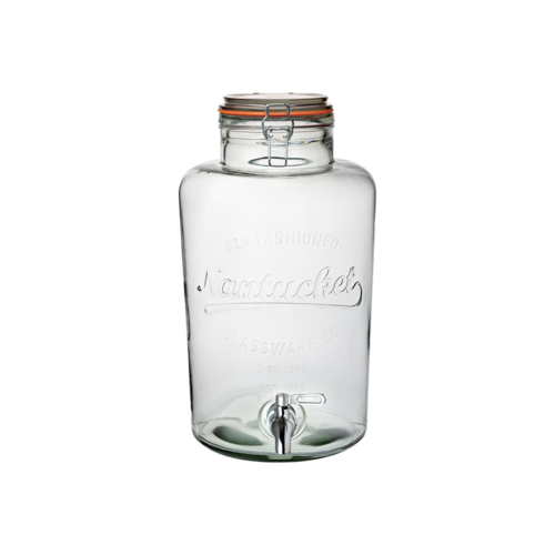 Drink Dispenser, 9.0 qt, 8.31'' x 8.67'' x 8.86''H, glass, clear, Utopia, Nantucket