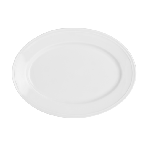Arcoroc, Aluminite Universal Oval Platter (L:12.0'' X W:8.63''), High Alumina Porcelain