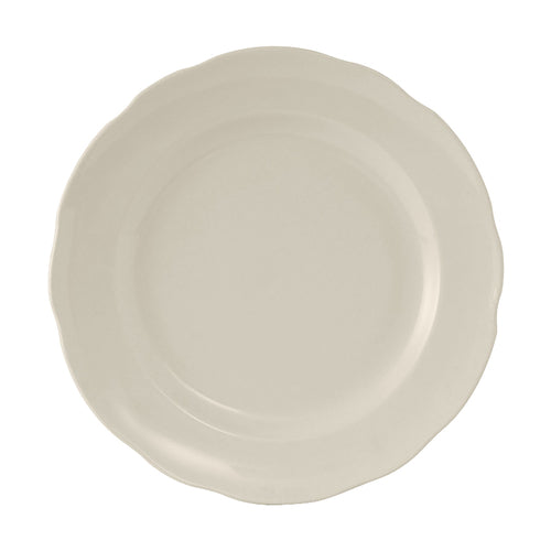 SHELL PLATE 9'' WHITE EGGSHELL ROUND