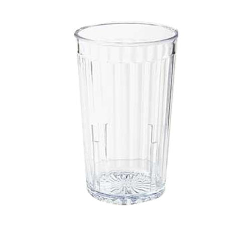 Spektrum Tumbler, 16 oz. 3-3/8'' dia. x 5''H, textured, stackable, BPA free, SAN, clear, NSF