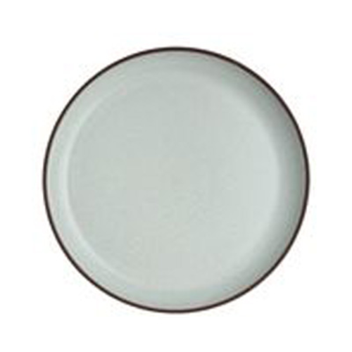 Plate, 10-3/4'' dia., round, white interior & terracotta exterior, Maham Studio, Spice, sea salt