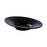 Angled Plate, 10.2'' dia., black, Studio Raw