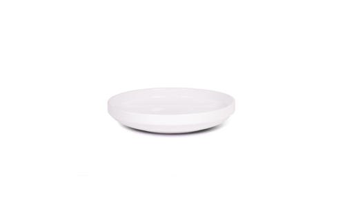 Bevel Bowl, 38 oz., 8.75'' x 8.75'' x 1.75''H, Round, High Gloss, Porcelain, White