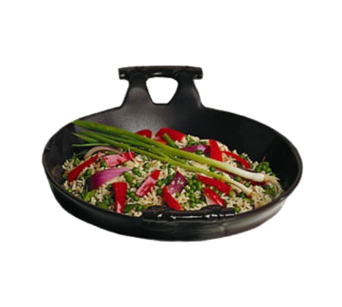 Wok with Handle, 3-1/2 qt., 12'' dia., round, 16'' x 4-1/4'', aluminum with ceramic-look coating