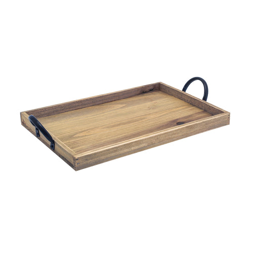 Rustic Wood Serving Sheet Pan 9''W X 13''D Rectangular