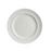 Plate, 11'' dia, round, medium embossed rim, bone china, white, Foliobone Lucia