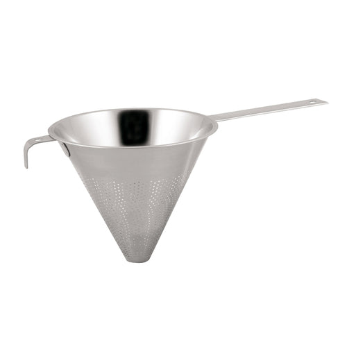 Chinois Strainer, 10-1/4'' dia., granular sized perforations, stainless steel, Paderno, Tools & Utensils