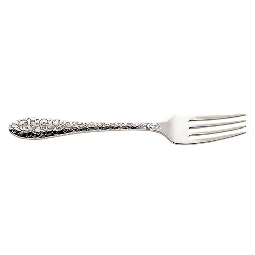 Dinner Fork, 8'', paisley pattern, 18/10 stainless steel, Luzerne, Ivy Flourish