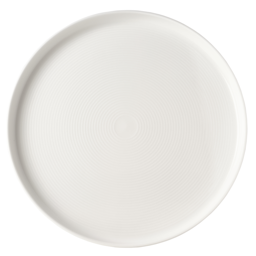 Callisto Plate, 10.6'', wide rim, white, bone china