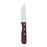 Vista Steak Knife, 10'', pointed blade tip, full tang, Pakkawood handle, 18/0 stainless steel