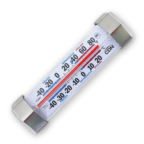 Refrigerator/Freezer Thermometer, -40 to +80F (-40 to +27C)