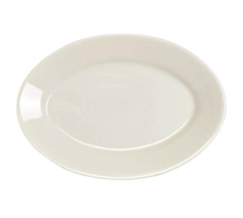 Platter, 9-1/2'' x 6-3/4'', oval, rolled edge, Homer, Undecorated