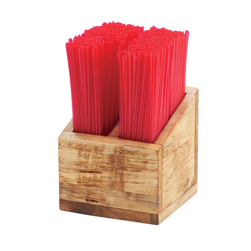 Madera Straw Organizer 5-1/4''W x 5-1/4''D x 5-1/2''H