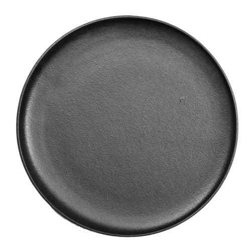 Plate 10-5/8'' dia. round,porcelain black