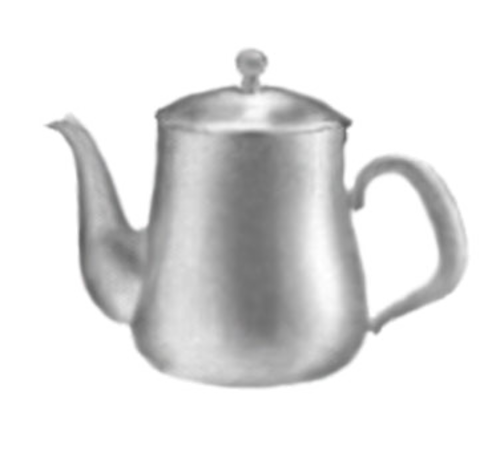 Gooseneck Tea, 12 oz., 18/10 stainless steel with brushed satin finish, Holloware, Walco, Satin Soprano