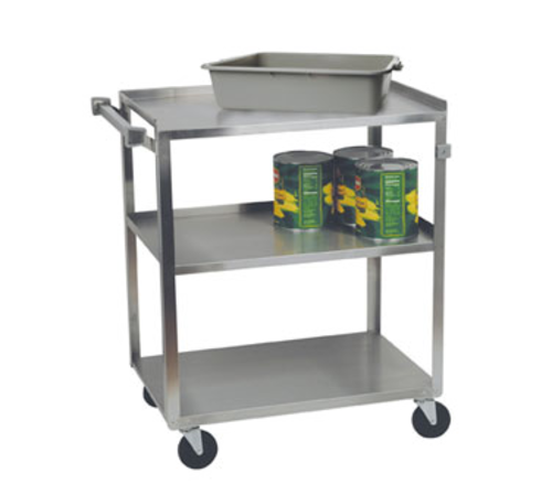 3 Shelf cart, 18'' x 27'' shelves, 300 lb. capacity