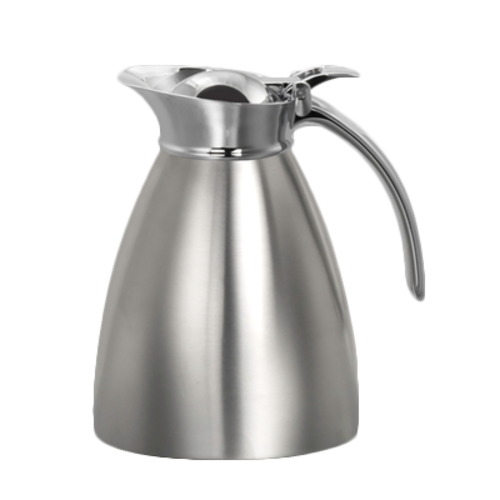 Coffee Pot, 32 oz. (1 qt.), insulated, satin base, 18/10 stainless steel, Creations