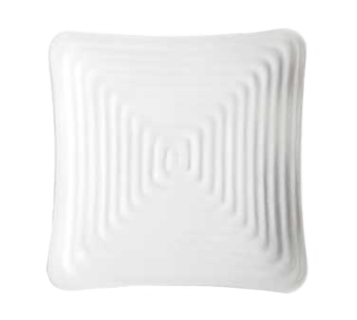 Milano Plate, 10-1/4'', square, break-resistant, dishwasher safe, melamine, white, NSF