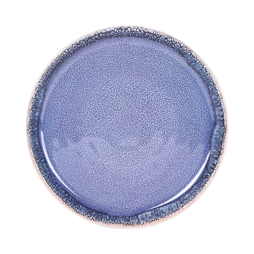 Plate, 8'' dia. x 7/8''H, round, melamine, Monet, Indigo Blue