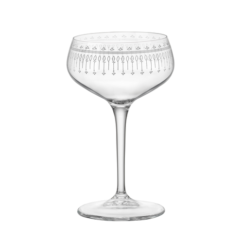 Cocktail Glass, 8-1/2 oz., vintage style, glass, clear, Bormioli Rocco, NRD