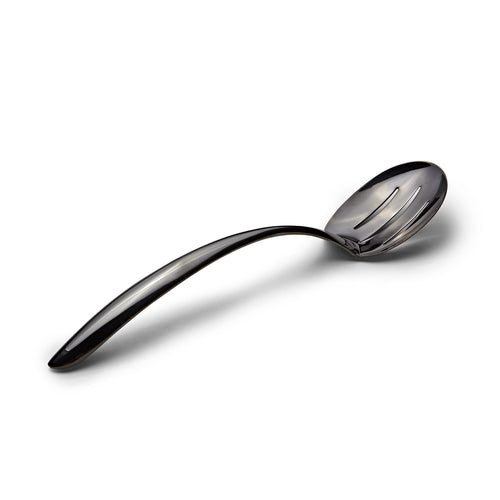 EZ Use Banquet Serving Spoon, 13-1/2'', slotted, hollow cool handle, 18/8 stainless steel, PVD