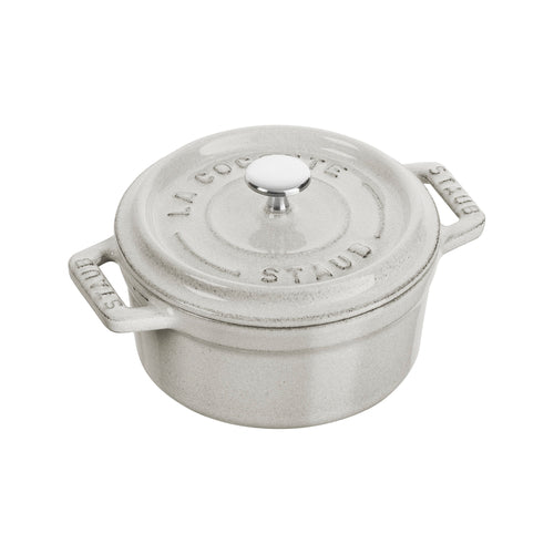 Staub Mini Cocotte, 0.25 qt., 5.1'' x 3.9'' x 2.8'' O.A., round, with cover, dishwasher safe