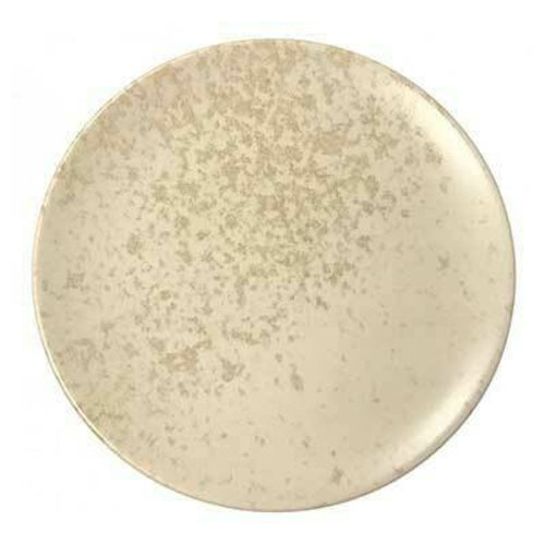 Plate, 11'' dia., round, flat, coupe, porcelain, beige, Sandstone by Bauscher