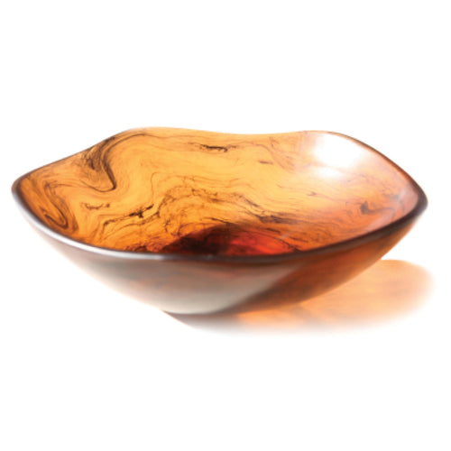 Bowl, 18'' dia. x 5''H, round, dishwasher safe, break resistant, resin, tortoise, Kenny Mack, Wave