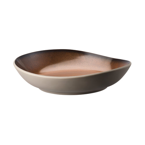 Plate, 48 oz., 11'' x 10-5/8'', round/free form, deep, microwave and dishwasher safe