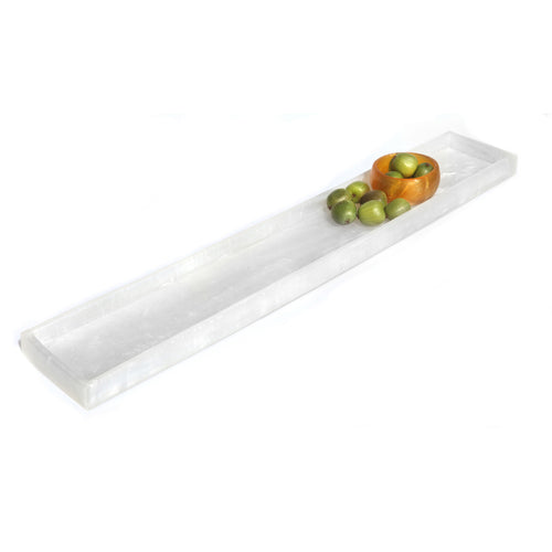 Gallery Tray, 23-1/2''L x 4''W x 1''H, rectangular, dishwasher safe, break resistant, resin, shell, Kenny Mack