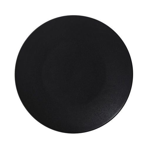 10-1/2-inch round black coupe plate, Winterfell