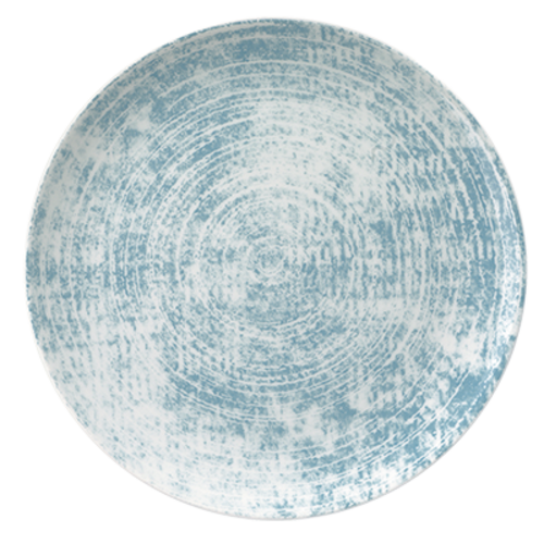 Plate, 12-5/8'' dia., round, coupe, scratch resistant, Shabby Chic, structure blue