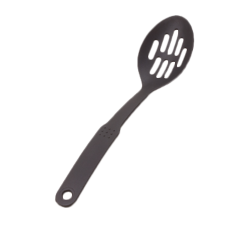 Spoon, 12'', slotted, nylon, black